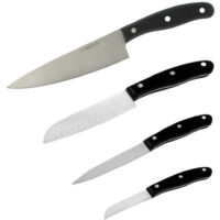 Ensemble de 4 couteaux de cuisine 20, 22, 26 et 31 cm Nirosta Fit