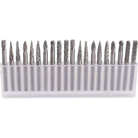 6-teiliges Rotationsfräser-Set Wolframkarbid – 6 Mm Schaft, Zum Gravieren, Fräsen & Entgraten Von Stahl, Holz, Marmor