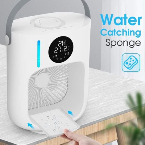 Tragbarer 5-in-1 Luftkühler Blau – Mini Klimaanlage Mit Ventilator, Befeuchter, LED-Licht & Timer