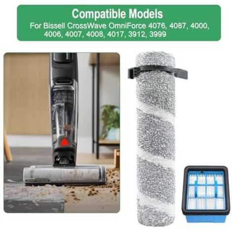 Lot De 2 Filtres Compatibles Bissell CrossWave OmniForce 4076 3912 3999 4000 4006 4007 – Nettoyage Puissant Et Fraîcheur Prolongée