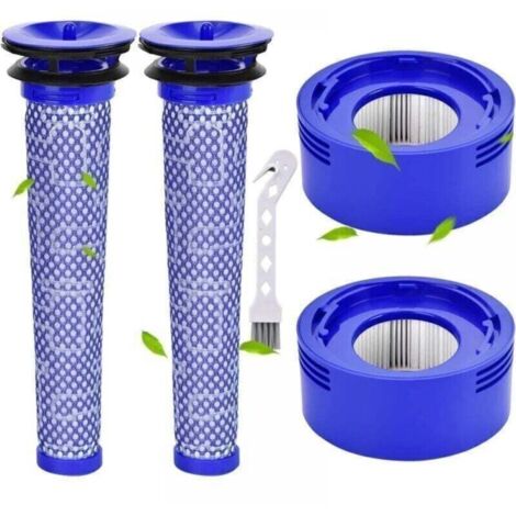 [NIEMALS VERWENDET] 2 Stück Filter für Dyson V7 V8, Filter für Dyson V8 V7 Akku-Staubsauger, Motorkopffilter-Set mit Reinigungsbürste (1/4)