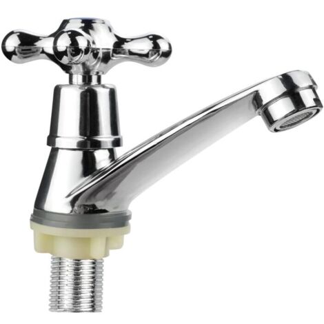 Produktbild von Fußpedal-Waschtischarmatur G1/2 Zoll – Berührungslos, Messing, Für Klinik & Labor