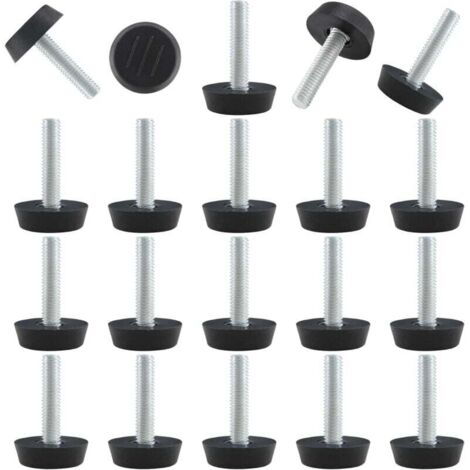 [NIEMALS VERWENDET] Set mit 20 verstellbaren Ebenen für Möbelfischer, Ebene M6 für Terrassenmöbel, Tischplatten, Chaiselongues und Möbelstücke (1/4)