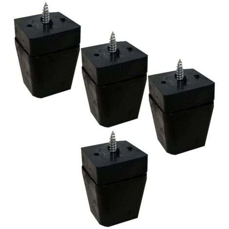 [NIEMALS VERWENDET] 30 40 mm Möbelbeine, rutschfeste Pads für Möbel, Stühle, Sofabeine, Tische und Holzböden, reduzieren Lärm, 4er-Pack (schwarz) (1/3)