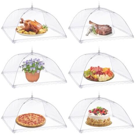 [NIEMALS VERWENDET] Stück faltbare Lebensmittelabdeckungen, Fliegenschutznetz, Lebensmittelabdeckung, faltbarer Zeltschirm, Insektenschutz, Mückenschutz für Grill- und Picknick-Lebensmittel