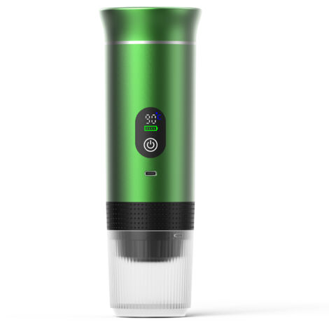 Tragbare Espressomaschine mit Schnellheizfunktion  USB-C  3-in-1-Kaffeevollautomat, sehr einfach zu bedienen  Ideal für Reisen, Büro und Camping (PRO 80 ml LED)