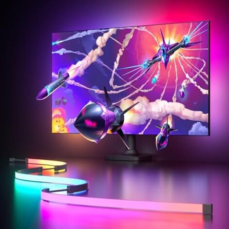 [NIEMALS VERWENDET] 24-Zoll-Gaming-Monitor mit Hintergrundbeleuchtung und Farbsynchronisation, kompatibel mit Windows-Computern [Energieklasse C]