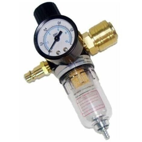 Druckluft-Wartungseinheit Mit Wasserabscheider – 1/4“ Regler + Druckminderer Für Kompressor