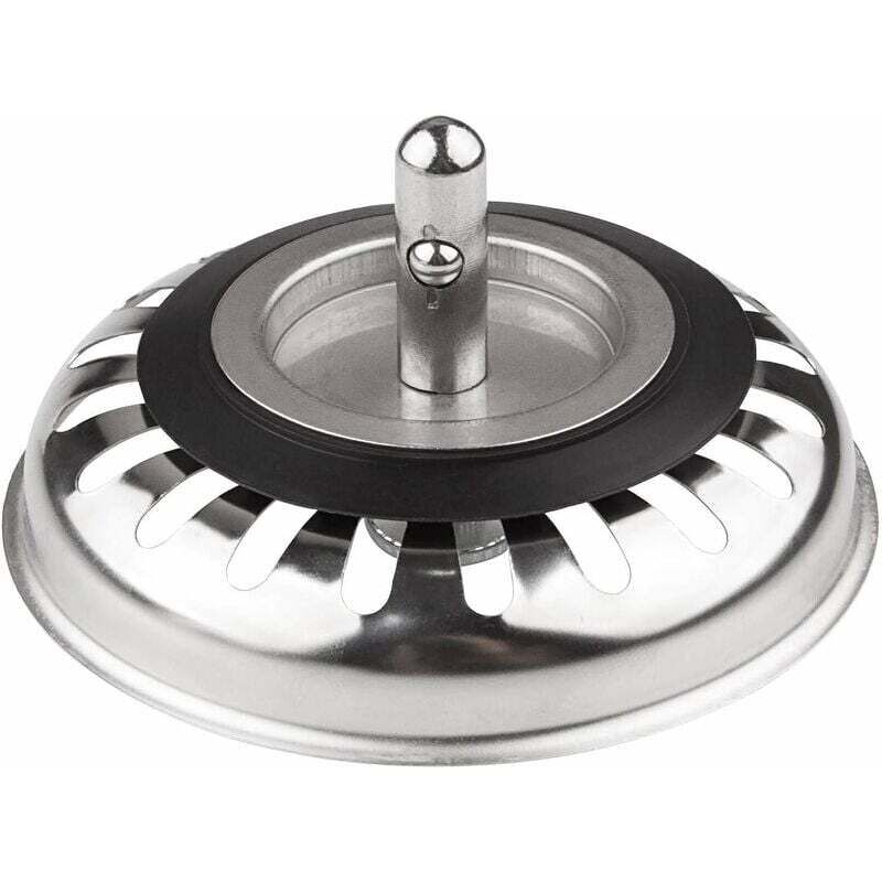 Filtro Per Lavello 3 In 1 In Acciaio Inox, Confezione Da 2, Tappo Pop-up Anti-intasamento Con Colino, Adatto A Scarichi Standard US Da 3.5 Pollici