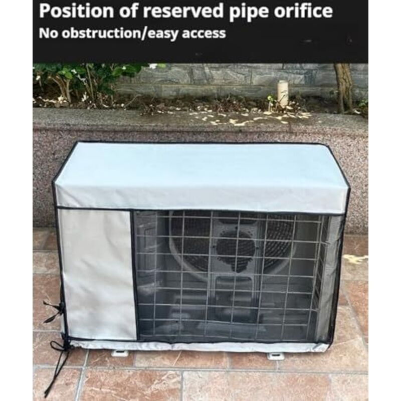 Copertura Per Condizionatore A Parete PATIKIL – 34.6 X 7.1 X 9.8 Pollici, In Pelle Elasticizzata Grigia – Antipolvere, Anti-UV, Adatta Alla Maggior Parte Dei Modelli – Design Elegante E Morbido
