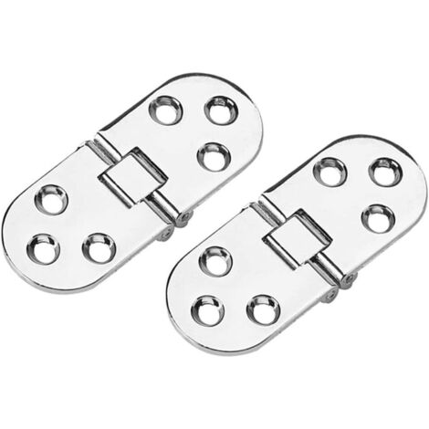 4 Pezzi Cerniere Per Ante 180 Gradi Cerniera Da Tavolo Pieghevole Flip Top Cerniera In Acciaio - Foto 8