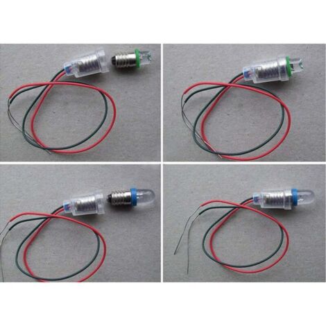 HOMSFOU 40pezzi Portalampada Vite Per Lampadine Led Mini Sockets Per Indicatori Di Luce Facili Da Installare e Pratici Per Impianti Elettrici