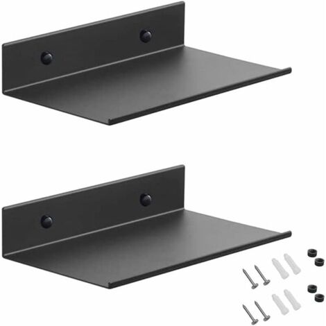 2 Mensole Da Parete In Lega Di Alluminio 30 Cm Per Bagno Cucina E Camera - Bianco