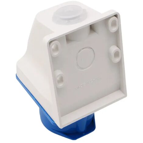 Zenitech Presa Biplite Da Esterno IP44 Con Gancio - Impermeabile, 2P+T, Per Giardino E Lavori Di Bricolage