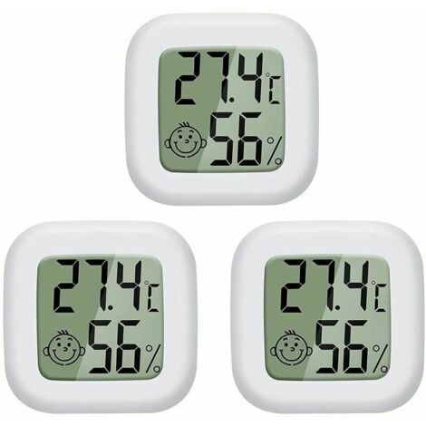 Igrometro 3 Pezzi Mini Termometro Digitale LCD Per Cameretta Dei Bambini Soggiorno Ufficio Frigorifero Termometro E Igrometro Per Interni 88607445