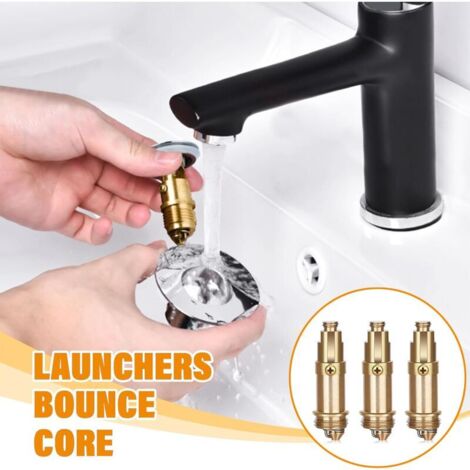 Tappo Scarico Lavabo Click Clack Cromato - Ottama Massiccio Attacco G 1 1/4