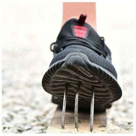 Hanani Scarpe Antinfortunistiche Con Puntale In Acciaio – Leggere E Traspiranti, Suola Antiscivolo, Taglia EU42