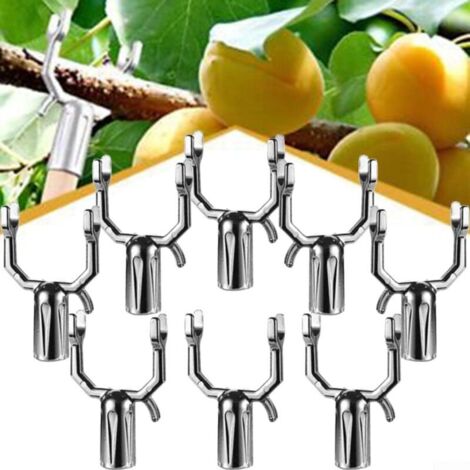 5 Supporti Per Rami Di Alberi Da Frutto - Reggimensola Pieghevoli In Metallo Antiruggine, Fino A 1,8 Cm Di Diametro, Per Vigneti E Giardino - 5