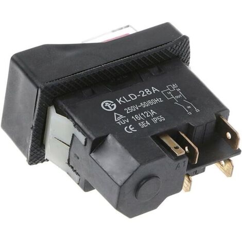 Interruttore Elettromagnetico KJD6 250V 6A | Impermeabile IP54 Per Seghe E Trapani | Pulsante Antipolvere Con Alta Durabilità