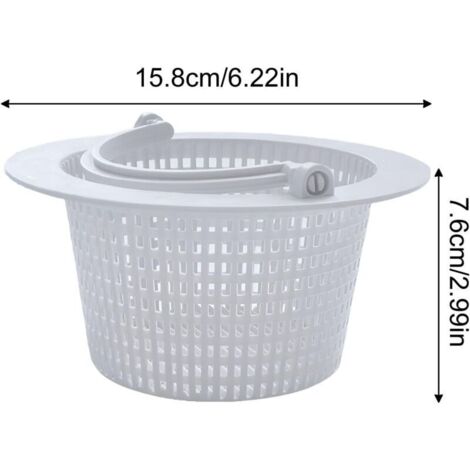 Cestello per skimmer per piscina, Cestello per pompa in plastica Cestello per filtro per piscina Piscine fuori terra Segregatore Strumento per la pulizia della piscina Accessorio di ricambio per Haywa