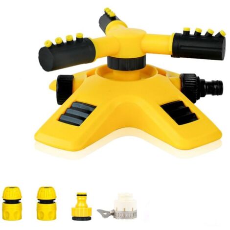 Irrigatore Da Giardino Girevole 360° In ABS – Regolabile Fino A 12 Metri, Connettore 1/2", Per Prato E Terrazzo