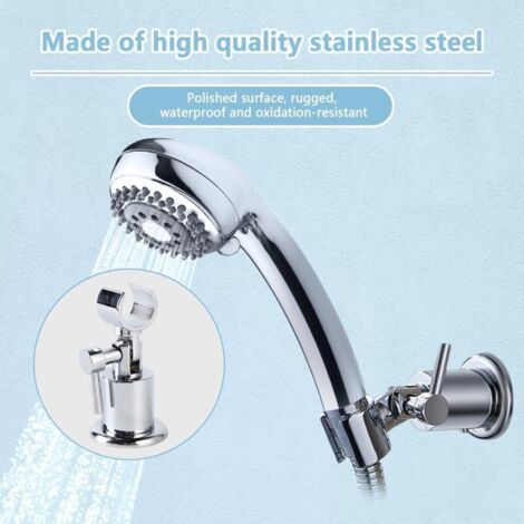 Supporto Doccia Girevole 180° In Acciaio Inox: Regolabile E Robusto Per Soffione Manuale