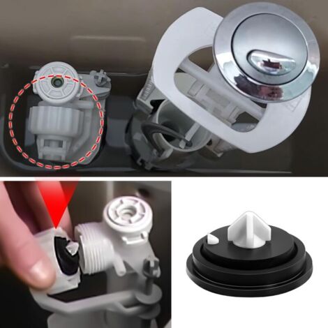 2 Pezzi Membrana Per Valvola WC (Guarnizione Cassetta) - Universale Ingresso Laterale - Kit Riparazione Gomma