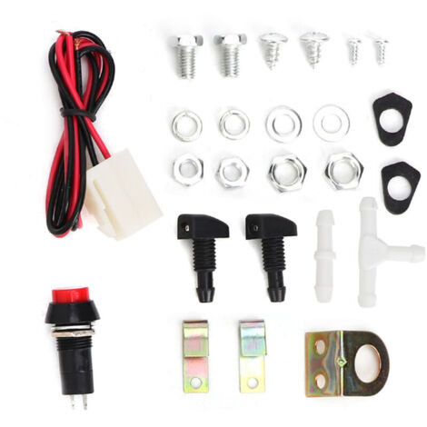 Kit Serbatoio Lavavetri Per Auto - Universale, Con Pompa E Tubo Flessibile (1.2 Litri