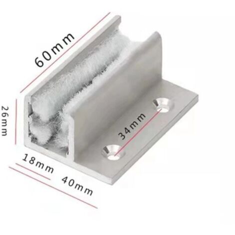 Guide Per Porte Scorrevoli, Clip Per Guida A Pavimento, Per Porta Scorrevole Guida A Pavimento Porta Scorrevole Guida A Pavimento Per Porta Dellarmadio Porta Scorrevole Bypass Armadio Nero 88300925