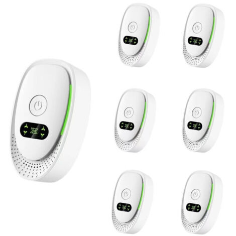 Repellente a ultrasuoni (confezione da 6) - Anti topi, ratti, zanzare e ragni  Repellente elettronico multifunzione per formiche, scarafaggi e pipistrelli  Repellente a ultrasuoni con spina a 360° (1/5)
