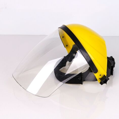 [NON UTILIZZATO] Combinazione di visiera e casco per tosaerba e decespugliatori