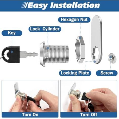 Set Serrature Per Simson Con 2 Chiavi - Blocco Cassetta Attrezzi + Bloccasterzo Per S50, S51, S70, SR50, ETZ, TS - 2