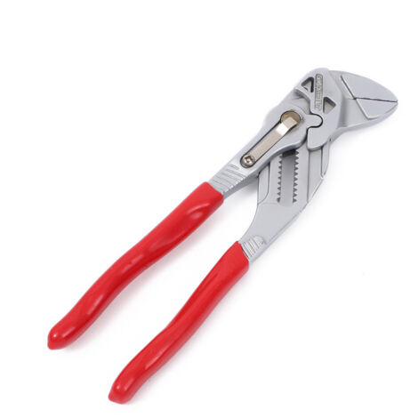 Chiave a forchetta, cromata, 250 mm, serraggio continuo fino a 52 mm, regolazione fine tramite pulsante, chiave regolabile, sostituisce le chiavi a forchetta