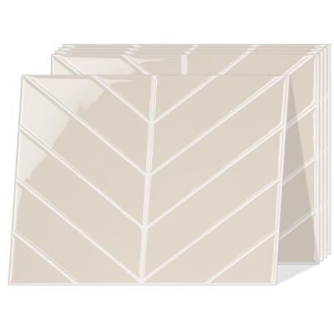 [NON UTILIZZATO] Piastrelle autoadesive, piastrelle adesive a chevron da 2,5 mm di spessore, piastrelle adesive impermeabili per cucina e bagno, 32 x 25 cm, 5 pezzi/confezione