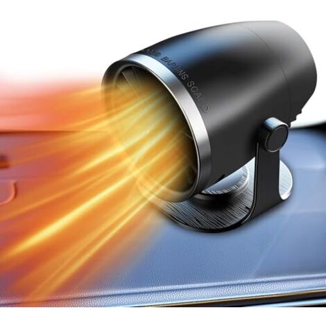 Riscaldatore per auto, sbrinatore invernale per auto da 12 V, riscaldatore portatile per auto da 100 W, sbrinatore per auto collegabile all'accendisigari, flusso d'aria a copertura completa a 360°, ri (1/5)