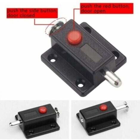 NU-Set Serratura Ad Alta Sicurezza Per Camper E Rimorchio - Hasp Latch 20.5 Cm, Resistente Alla Corrosione, Nero