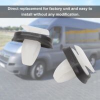 50 Clip Fermapanno Portiera Auto, Plastiche Con Guarnizione In Gomma, Per Foro Da 9mm, Codici 856543 E 71728806 - 2