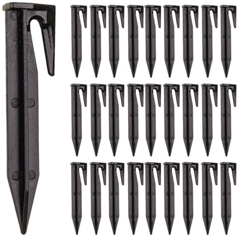 Clips Para Fijación De Cables En Perfil De Construcción. Fijación Rápida Con Función Push Click. Abrazadera. Clip De Cable Para Perfiles De Aluminio (ranura Tipo I 8, Diámetro Interior 7 Mm, Negro