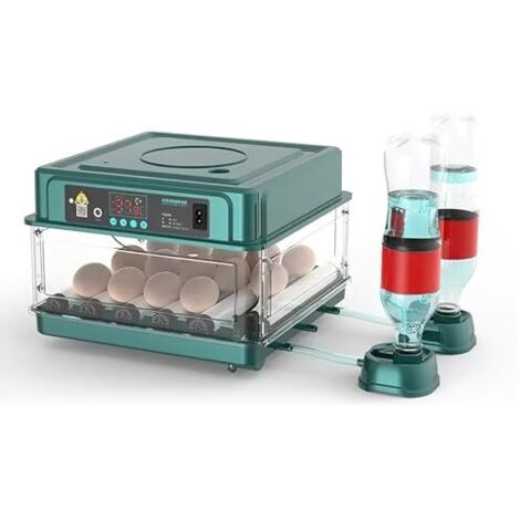 [NUNCA USADO] Incubadora totalmente automática, incubadora de 10 a 36 huevos con volteo automático de huevos y humidificación automática, incubadora con indicador de humedad para pollos, patos, gansos