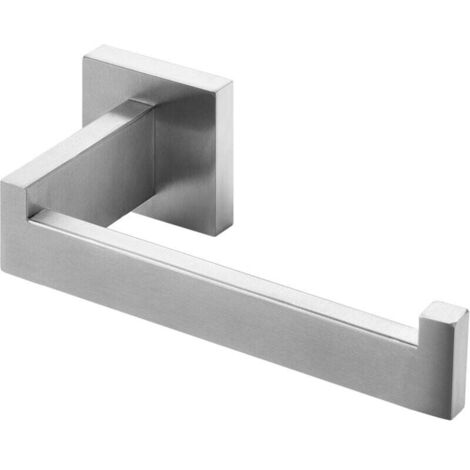 Portarrollos de papel higiénico de acero cepillado, portarrollos de acero inoxidable, portarrollos de papel higiénico para baño y cocina (cuadrado)