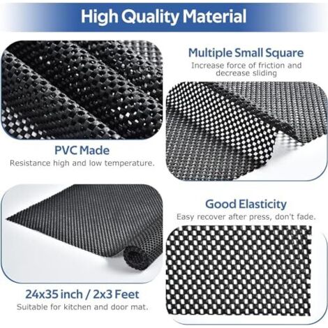 Alfombrilla Antideslizante Para Cajones De 60x600 Cm – PVC No Adhesivo, Impermeable Y Duradero Para Armarios, Estanterías Y Cocina