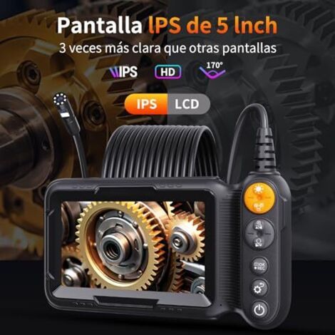 Cámara Endoscopio Con Luz Para Inspección - Cable De 3.5 M, IP67 Impermeable, Diámetro 5.5 Mm, 6 LEDs Ajustables