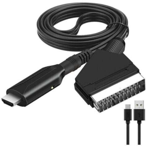 Adaptador convertidor de audio y video SCART a HDMI para HDTV/DVD/Set ...