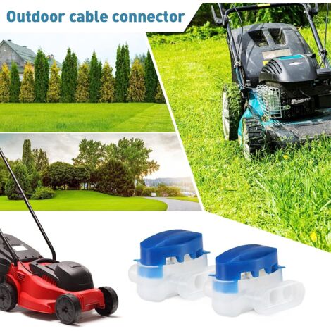 20 Connecteurs Câble Étanches + 40 Bornes Raccordement Pour Robot Tondeuse Jardin