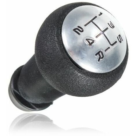 Odipie – Pommeau de levier de vitesses en ABS noir pour Peugeot 106 206 306 406 107 207 307 407 – Montage direct facile – Longueur 9 cm