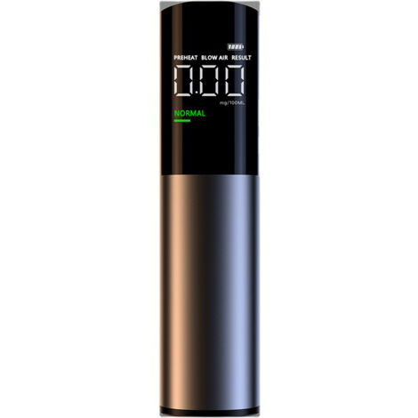 Alcoholímetro electrónico recargable con pantalla LCD y sensor semiconductor. (1/5)