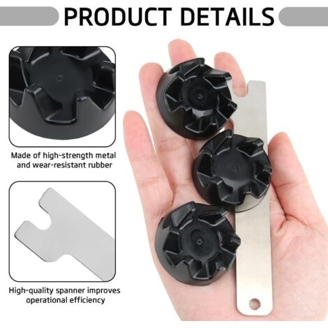 Pieces Detachees Kitchenaid WeddHuis 2 Pcs Coupleur 9704230 Compatible Avec Kitchenaid KSB52/KSB5/5KSB52 /5KSB5, Avec Outil De Suppression Pièces De Rechange Pour Blenders