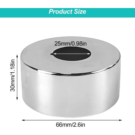 Juego De Rosetas De Cubierta De Acero Inoxidable Para Grifo – Rosetas De 1/2″ Y 1″ – Tapón Decorativo Para Fontanería