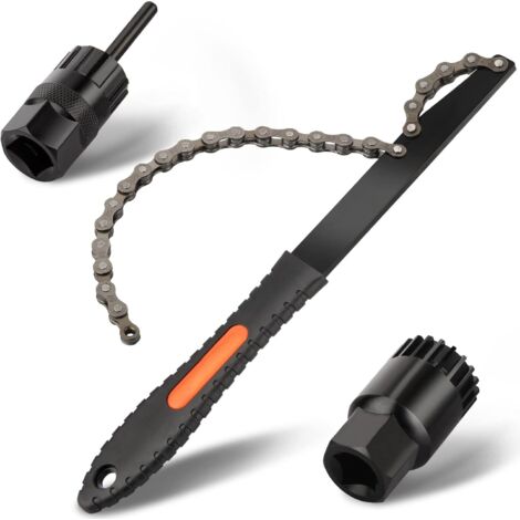 Herramientas para extraer cassette de bicicleta, kit de herramientas para cadena Shimano/SRAM/SunRace/SunTour/Chris King, compatible con cadenas de 6, 7, 8, 9, 10 y 11 velocidades.