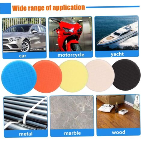T4W Almohadilla De Pulido Azul (Dura) 150mm X 10mm - Para Acabados Profesionales En Automoción